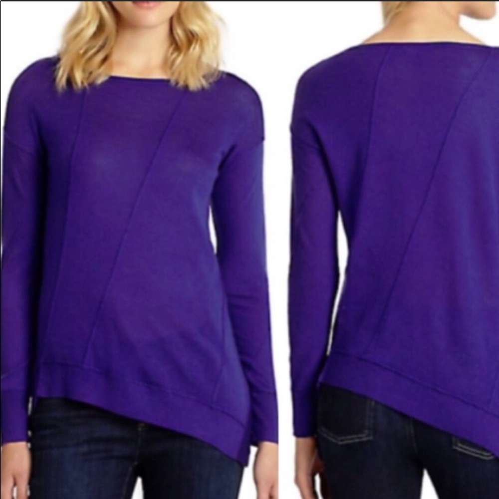 Eileen Fisher Merino Wool Asymmetrical Swe